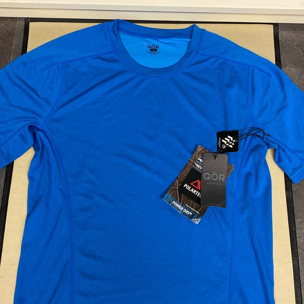 QOR Power Dry Crew Short Sleeve Shirt
